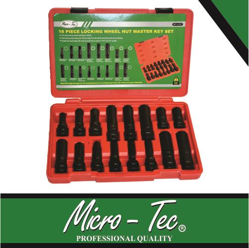 Wheel Lock Nut Master Key Set 16 Pieces